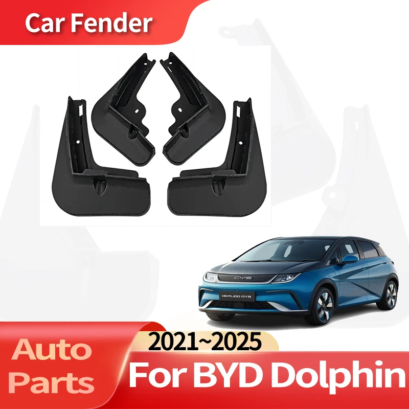 

Auto Accessories For BYD Dolphin 2021～2025 Lining Car Fender Anti-sand Splash Mud Guard Skin Punch-free Installation Car Tools