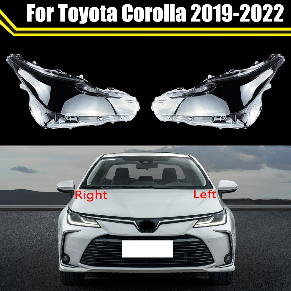 

Прозрачный стеклянный кожух фары (плафон) для Toyota Corolla 2019-2022