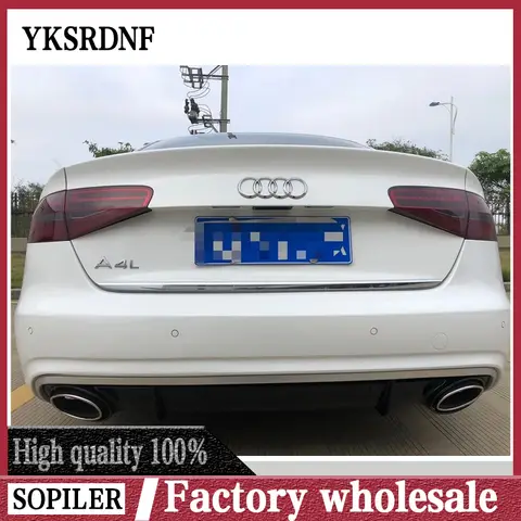 ABS 리어 립 스포일러 범퍼 디퓨저 자동차 액세서리, 아우디 A4 S4 B8 B8.5 B9 스포츠 버전 2009-2019, RS4 스타일