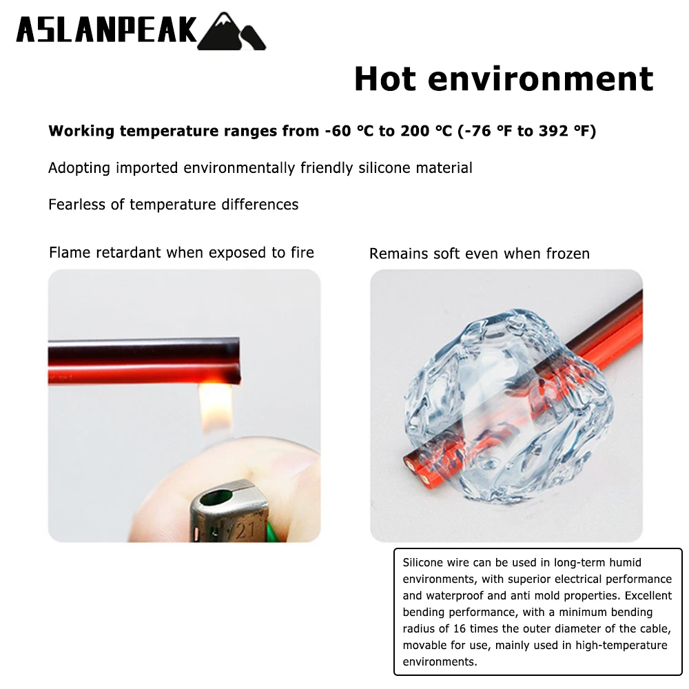 2Pin wire Black in Red Double Silicone wire Parallel Silicone cable Power supply Electric cable For Audio speaker car charging