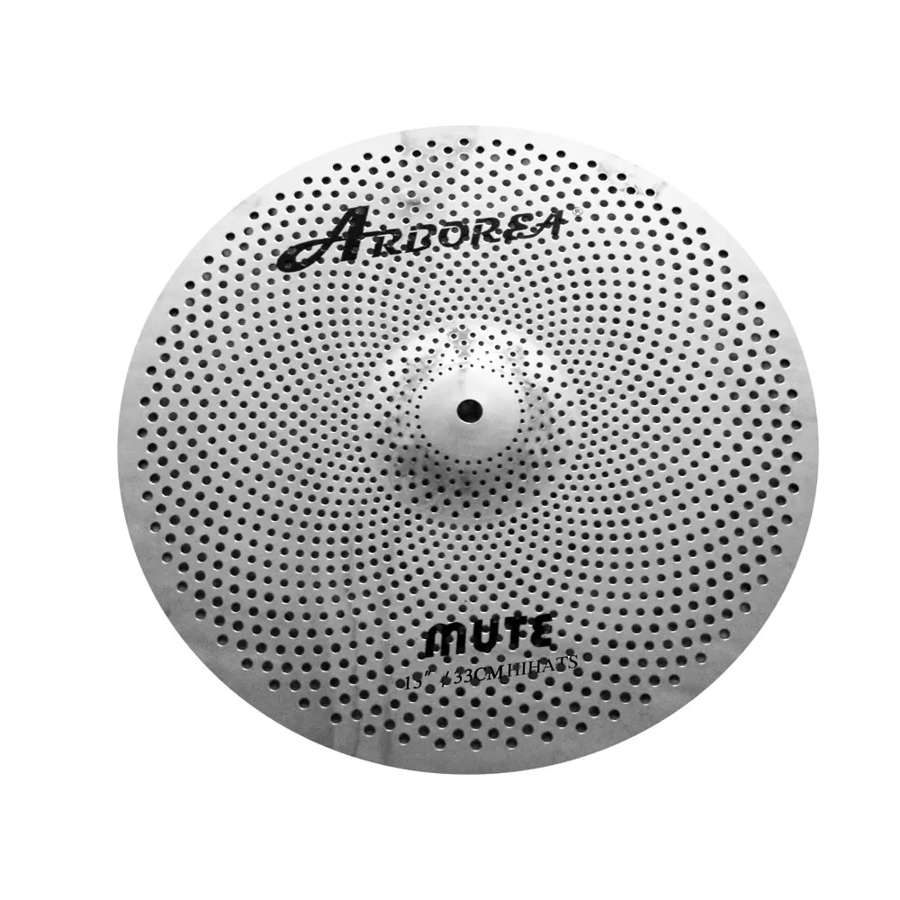 Màu Bạc Khối Lượng Thấp Không Gây Nhiễu 13 Inch Hi-Hat Kiêm La Bàn Trong Nhà Thực Hành