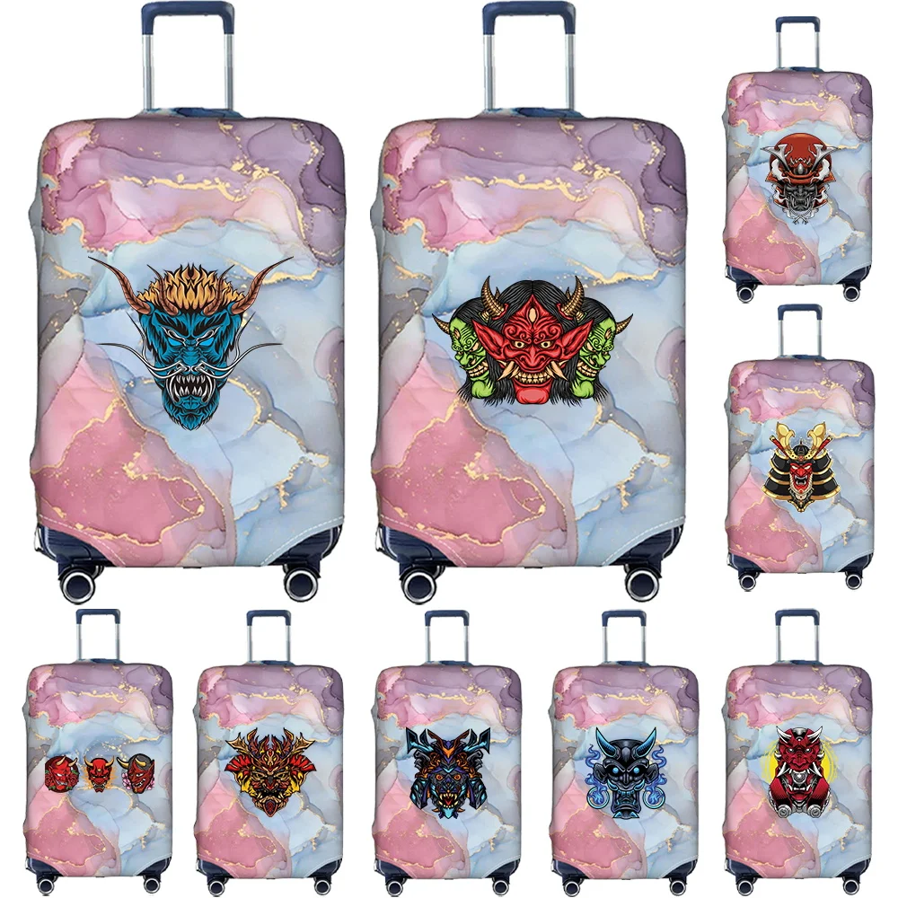 Luggage Cover Travel Suitcase Protective Cover Monster Pattern Series Dust-Proof Elastic Fabric for 18-32inch Baggage Case