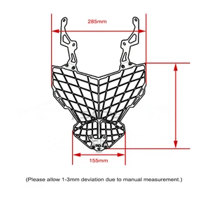 Grade dianteira do farol guarda capa protetora decorativa para honda nc750x nc 750x nc750 x 2021 2022 2023 acessórios da motocicleta 6 principais vendas protetor farol honda nc750x - №3