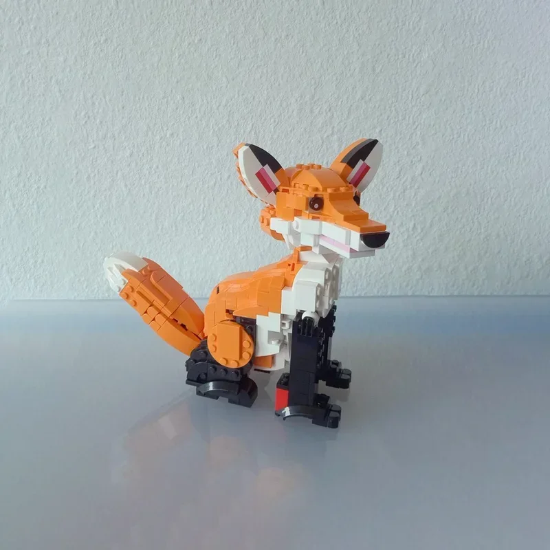 538pcs MOC Sitting Fox Cub Creator 3 1ed Model Building Blocks Architecture Assemble Festival Gifts Creative Toy Brick Birthday view 2