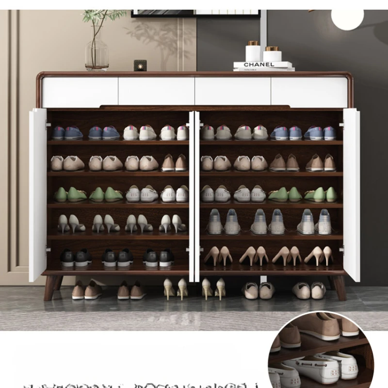 Modern Shoe Rack Open Cabinets Furniture Home Living Room Narrow Cabinet Drawer Vertical Space Saving Balcony Storage Organizer