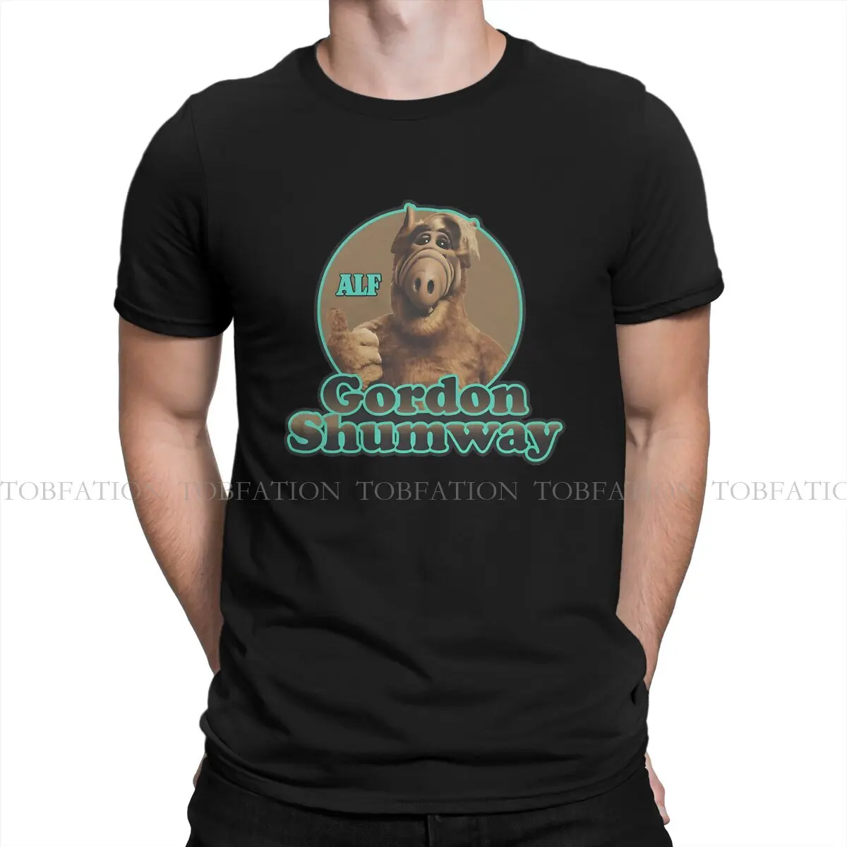 ALF The Animated Series 100% Cotton TShirts Gordon Shumway TV Sitcoms Personalize Men's T Shirt Hipster Tops