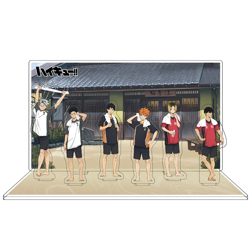 

Anime Haikyuu!! Shoyo Hinata Kozume Kenma Cosplay Desktop Ornament Standing Sign Bliss Soup Combination Ambitus