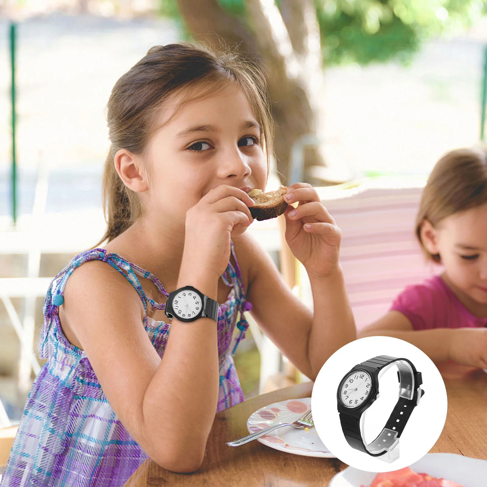 Montre à Quartz étanche pour enfants, filles, enfants étudiants, montres analogiques, mode décontractée, bracelet en PU, boucle réglable, confortable