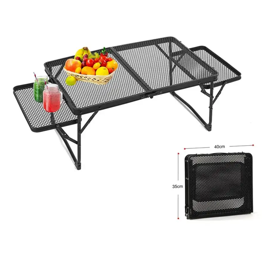 Grid Portable Lifting Folding Table Outdoor Camping Portable Barbecue Table Camping Table For Picnic BBQ Travel Car 캠핑 테이블