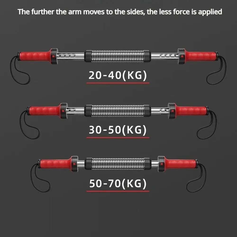 Adjustable Spring Spring Arm Strengthener Ergonomic Fitness Non-slip Handle Power Twister Bar High Strength 5 Modes