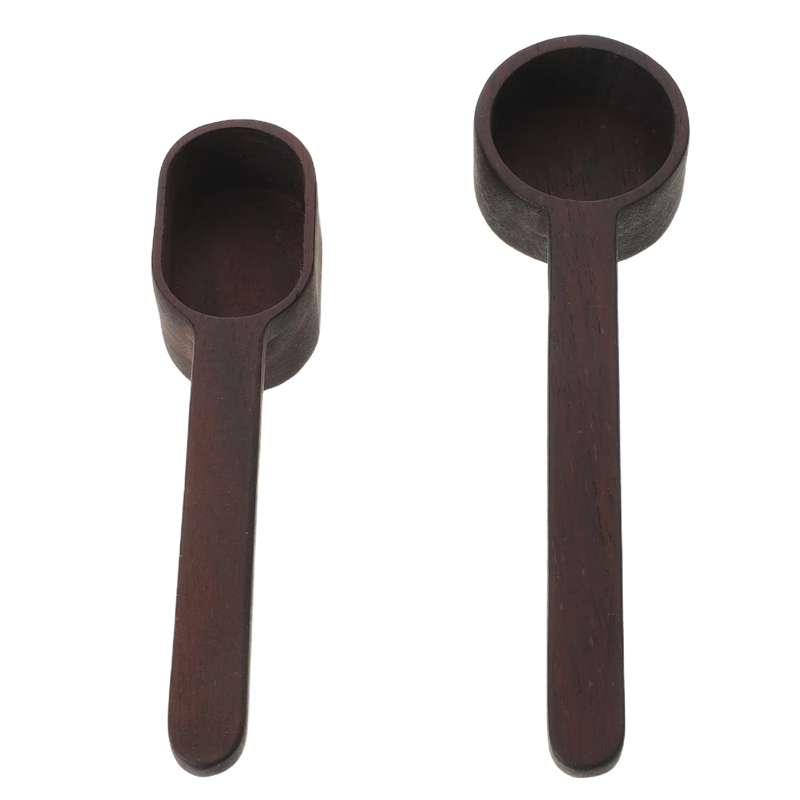 

2Pcs Wood Coffee Scoop Measuring Spoons Solid Wood Kitchen Essentials Ground Coffee Tea Seasoning Precise Dosing Spoon