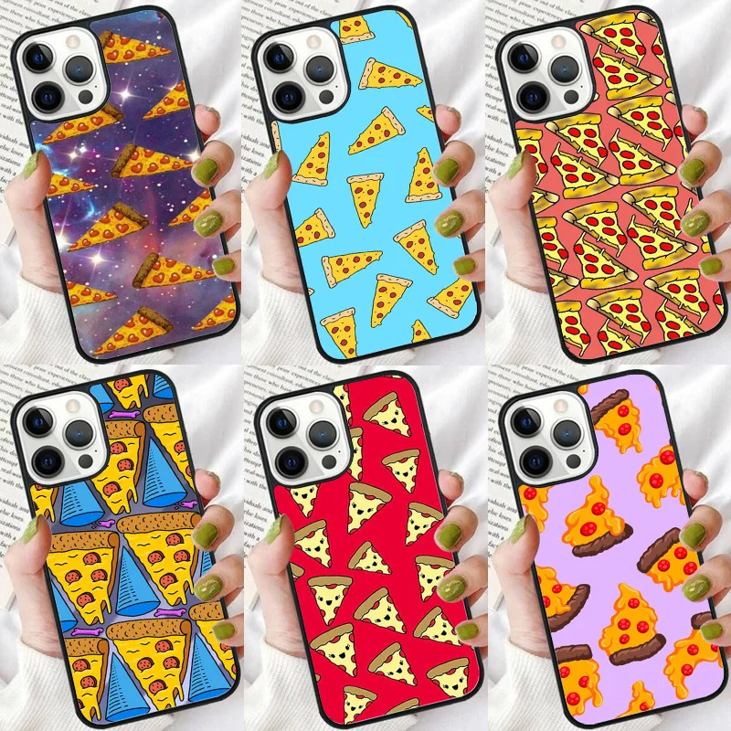 Funny Pizza Best Friends Phone Case For iPhone 16 15 14 plus XR XS 11 12 13 Pro max Soft Bumper Shell Cover coque