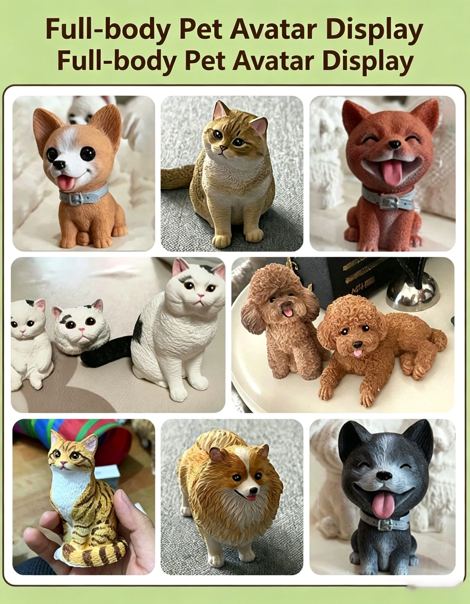 Custom Hand-painted Pet Portrait Fridge Magnet Memorial Gift_voghion.com