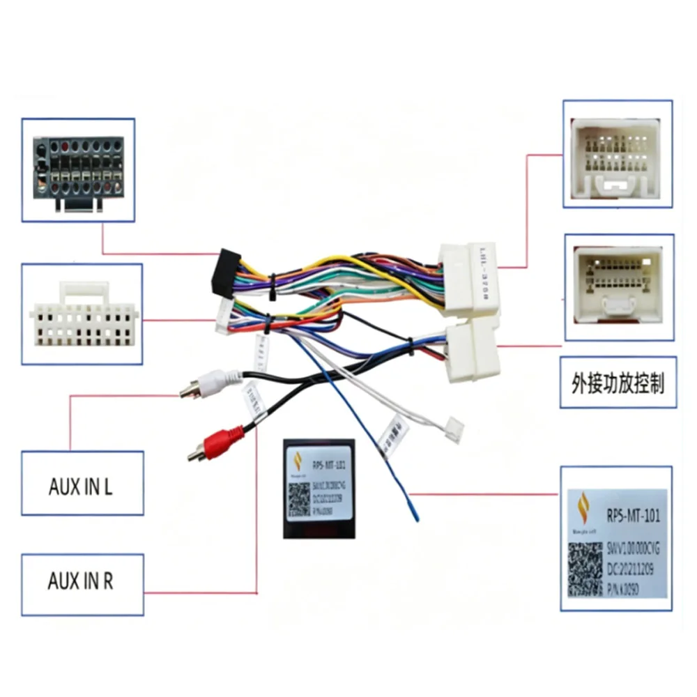 

Car Radio Installation Wiring Harness LHL-375 Boost CanBus Box Decoder Cable For Mitsubishi Pajero ASX