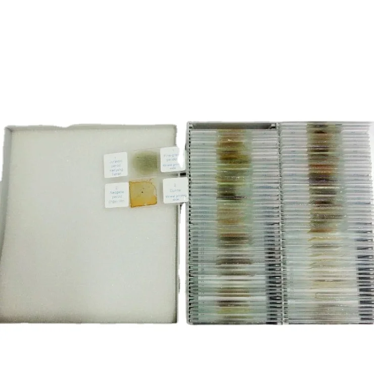 

Hot Sale 100pcs Mineral Thin Section Prepared Slides