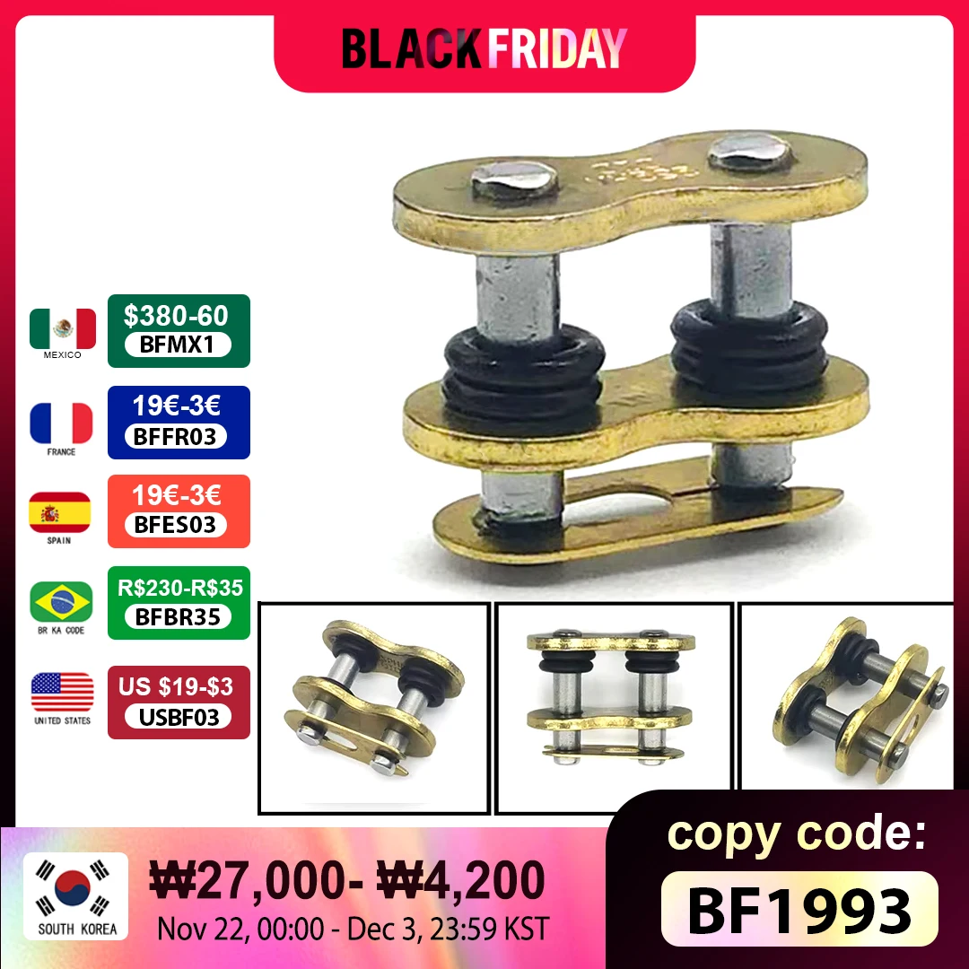 Joint de moto avec joint torique, JOLock 428, 520, 525, 530, connecteur RapJODID