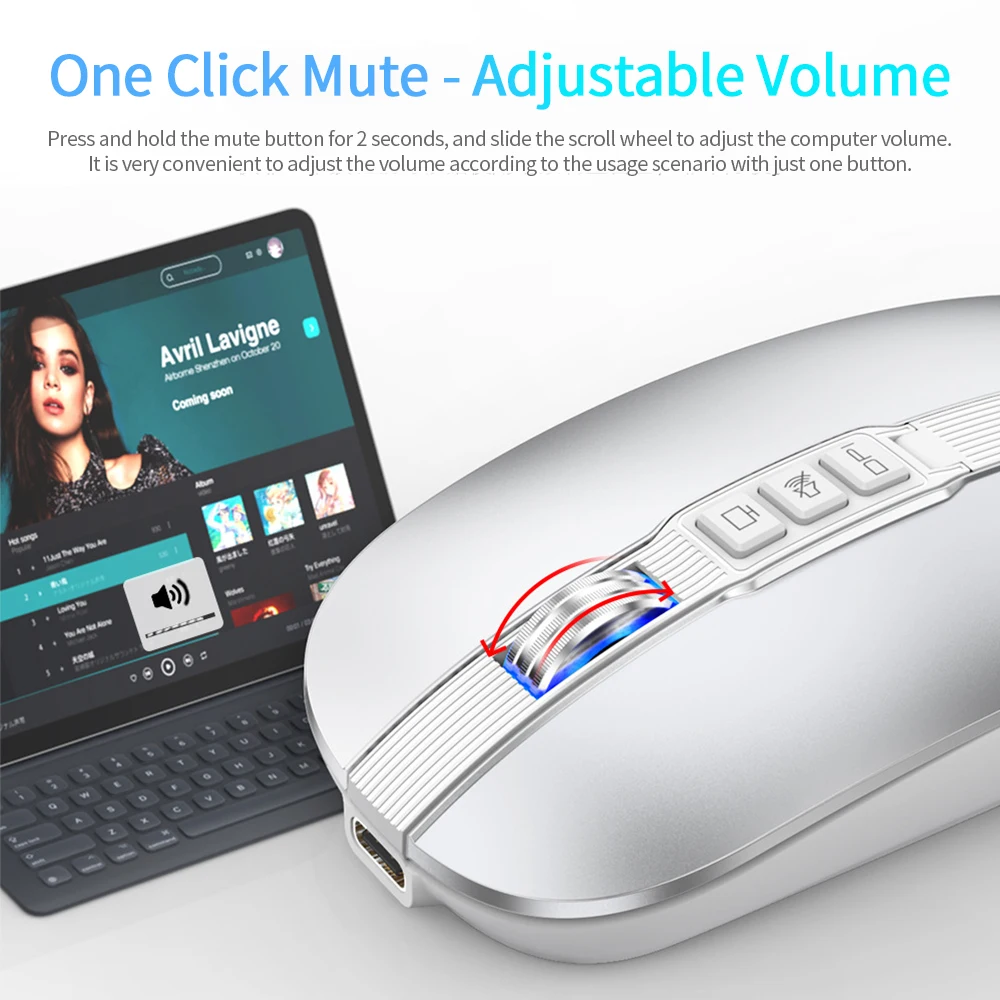 M113 Bluetooth Wireless Mouse 2.4G Wireless Office Mouse Tablet PC Notebook Dual Mode USB Charging Mute Mouse