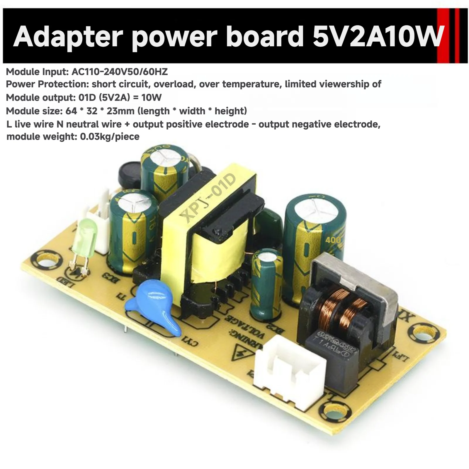 AC-DC Power Supply Module 12V  - Mic Preamp 1073 Clone review and price