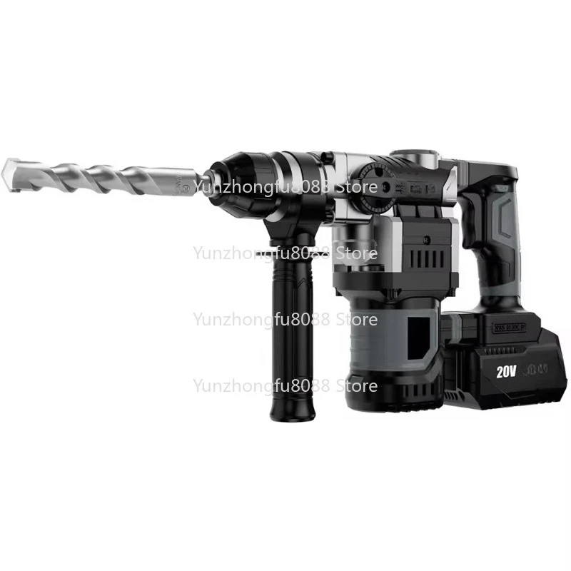 18V Cordless Demolition Hammer, Impact Breaker, Concrete Demolition Tool, DIY Electric Jack Hammer, Industrial Power Drill