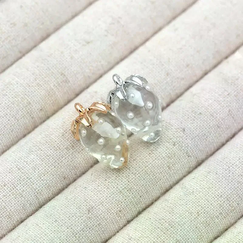 3D Printing Earrings - Colgante de fresa de resina 3D