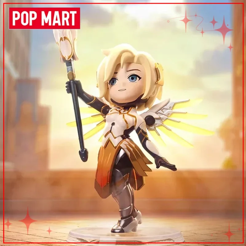 Caja ciega Original POP MART Overwatch Play of The Game Series, colección de figuras de Anime, adornos de escritorio, juguetes de regalo de Año Nuevo