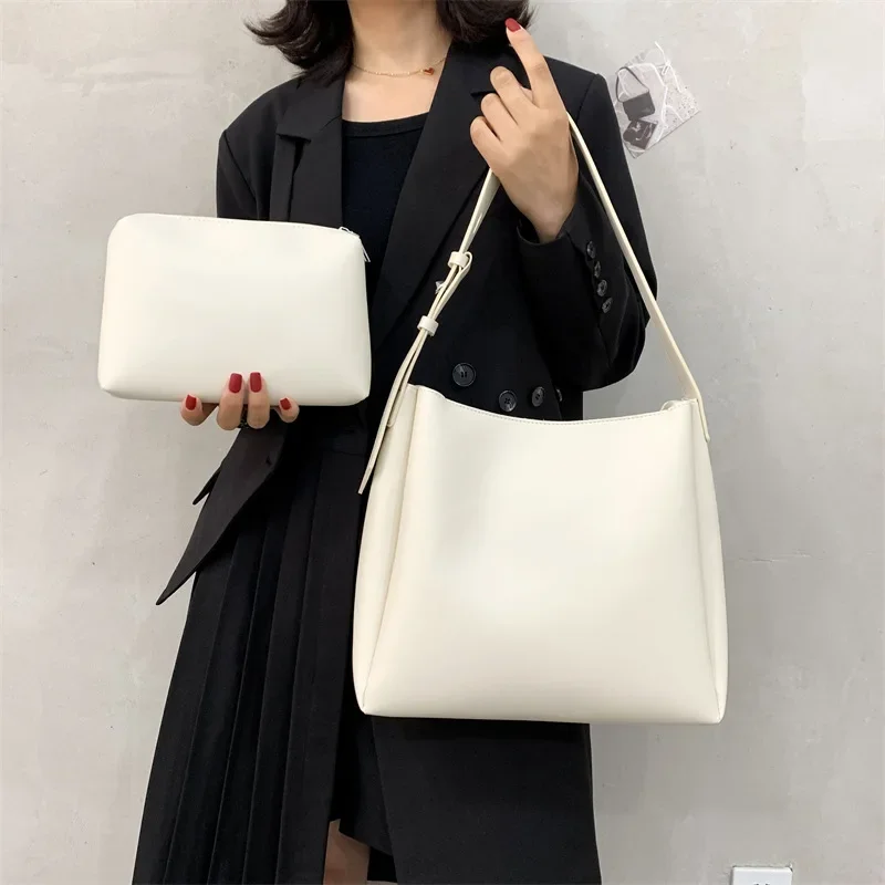 Single shoulder diagonal leisure mother and child tote bag large capacity simple bucket women bag wholesale