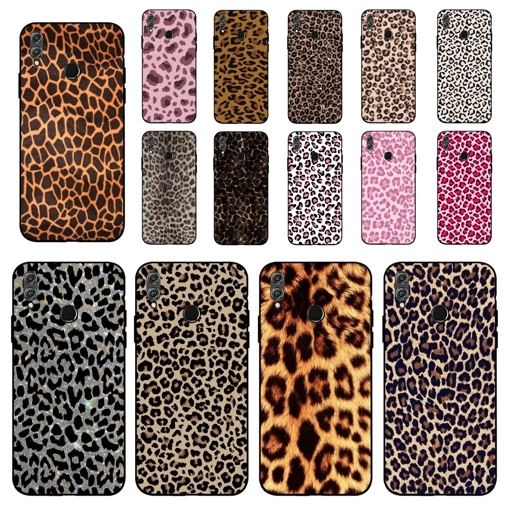 INS Brown Leopard Print Phone Case For Huawei Honor 10 lite 9 20 7A 9X 30 50 60 70 pro plus Soft Silicone Cover