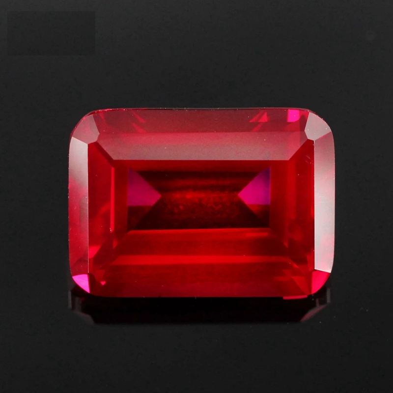 Natural Red Ruby 12x16mm 12.50Cts Rectangle VVS Sri-Lanka Loose Gemstone 5# Ruby Jewelry DIY Gem