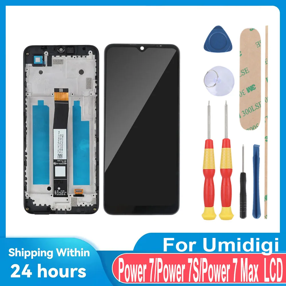 

For Umidigi Power 7 Power 7S Power 7 Max/ 6.7" HD+ LCD Display + Touch Screen+With Frame