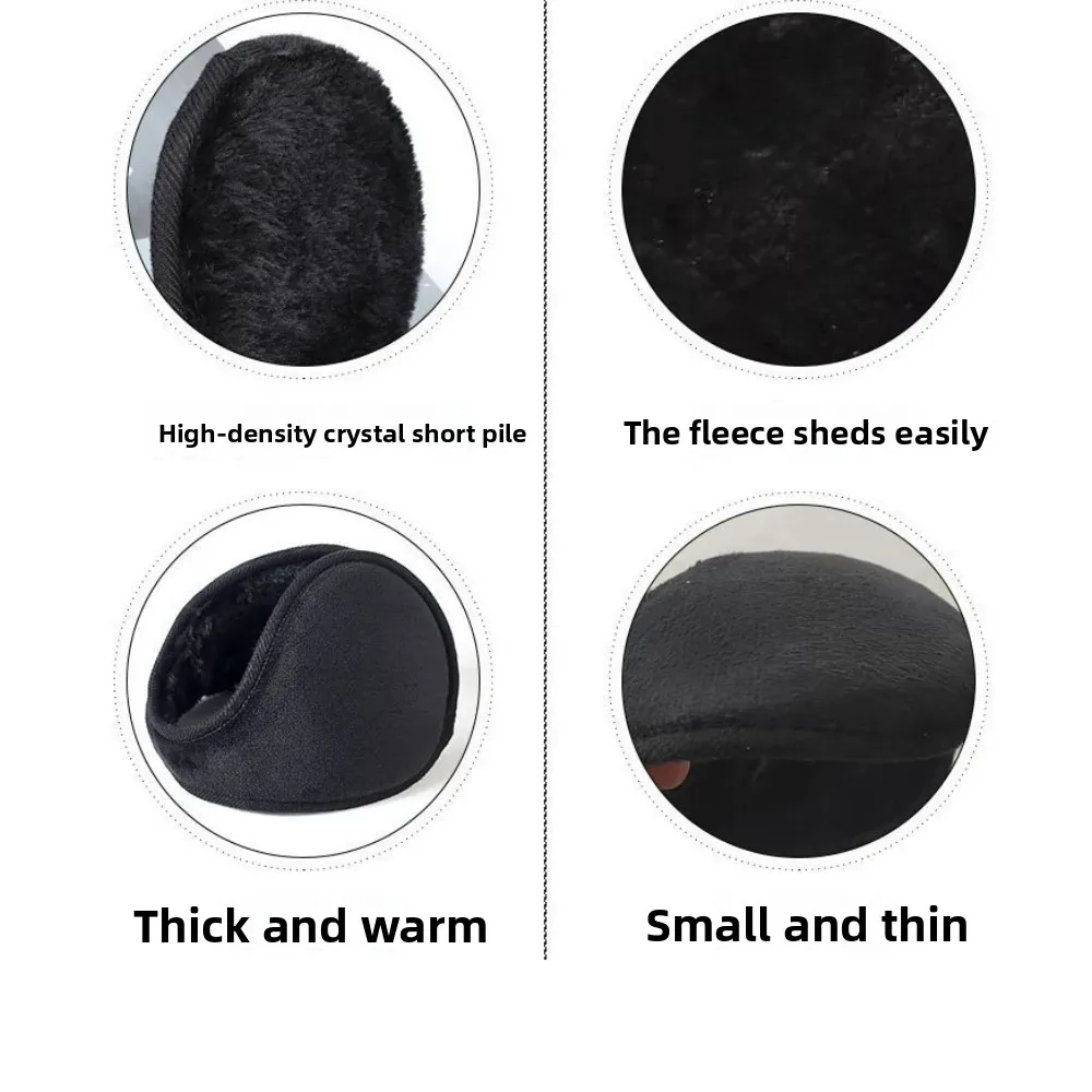 1 قطعة غطاء للأذنين اللؤلؤ لطيف الخريف والشتاء للتدفئة مريحة للجنسين تدفئة تقليد أرنب أفخم واقي أذن بالجملة #5