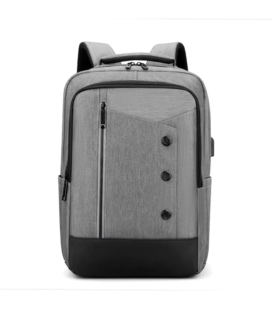 Backpack 15.6-inch large-capacity computer bag Men's backpack can be printed with multi-functional business backpack.