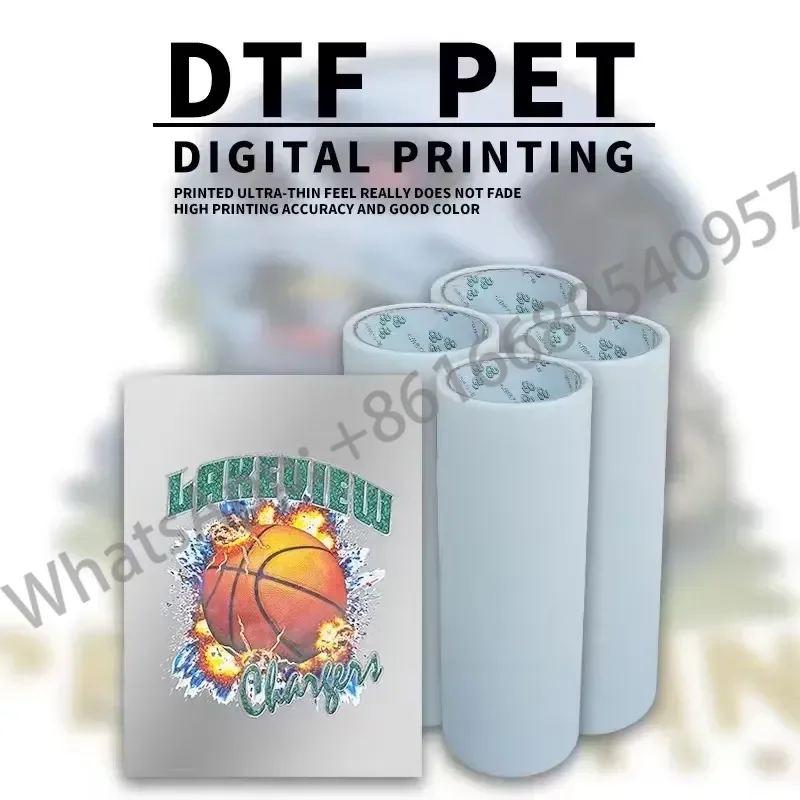 DTF Printer 13 Inch Dtf Pet Film Transfer Film Matte Glossy Side Printing Cold Peel Roll 30cm X 100m view 5