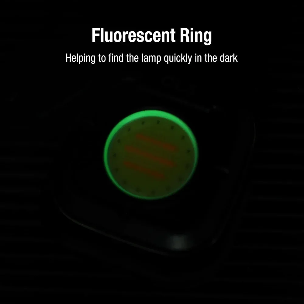 Klarus work light has 7 modes suitable for car maintenance, home and outdoor use, rechargeable COB work light with hook