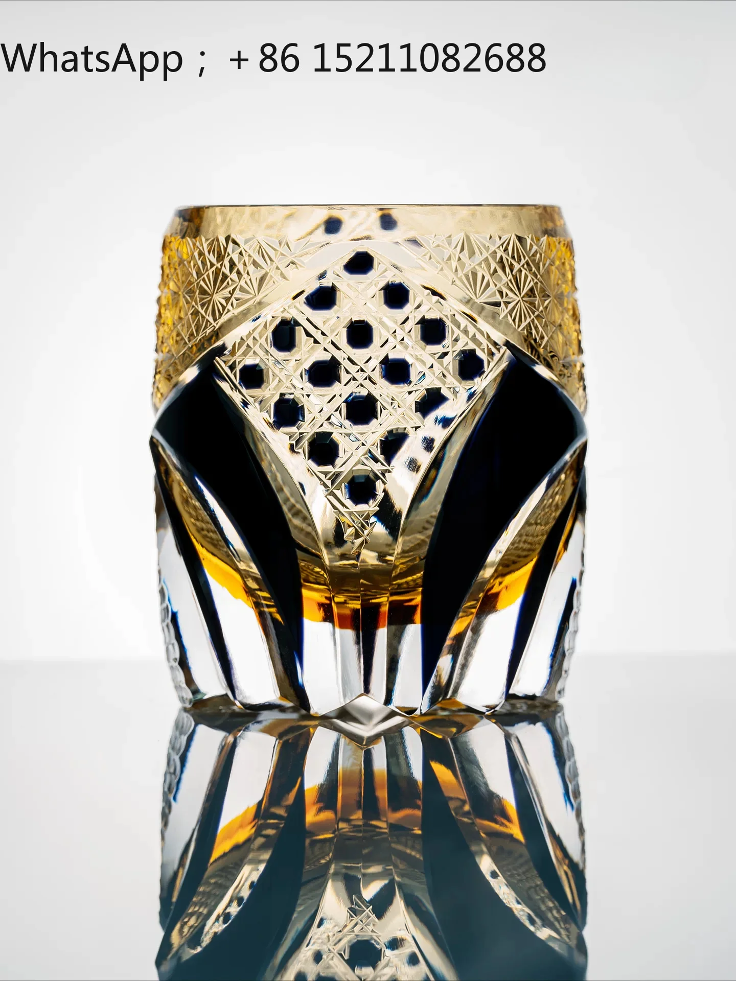 LLY Edo cutout Darth Vader Japanese handmade premium heavy industry crystal glass whiskey glass gift