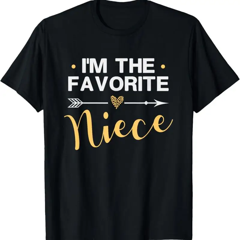 

I'M The Favorite Niece Funny Saying Colored Heart T Shirt