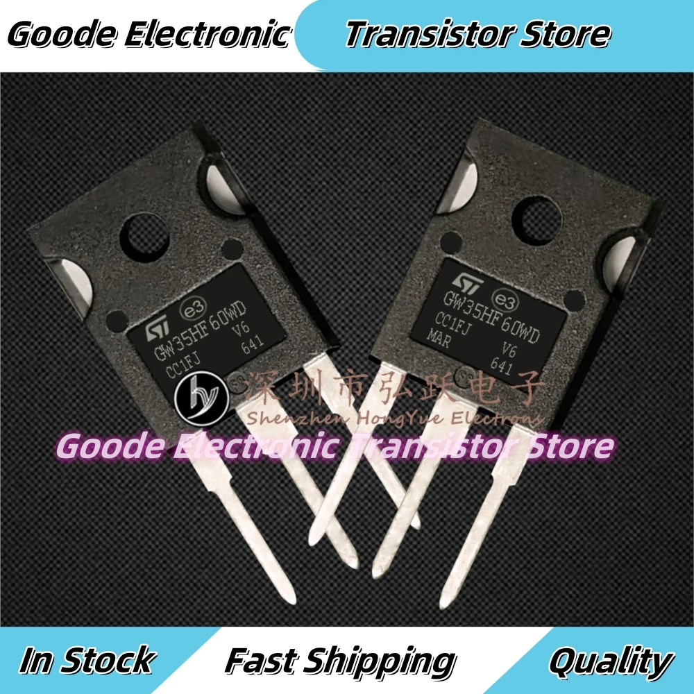 10PCS STGW35HF60WD TO-247  35A 600V  Fast Shipping Best Quality