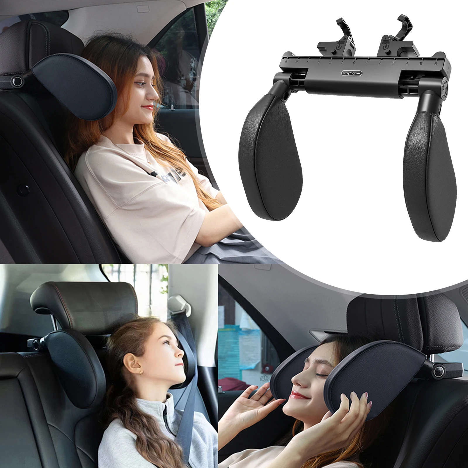 

Multifunctional Car Headrest Car Headrest Pillow 180° Adjustable Memory Foam Neck Support Pillow U-Shaped Travel Sleeping Pillow