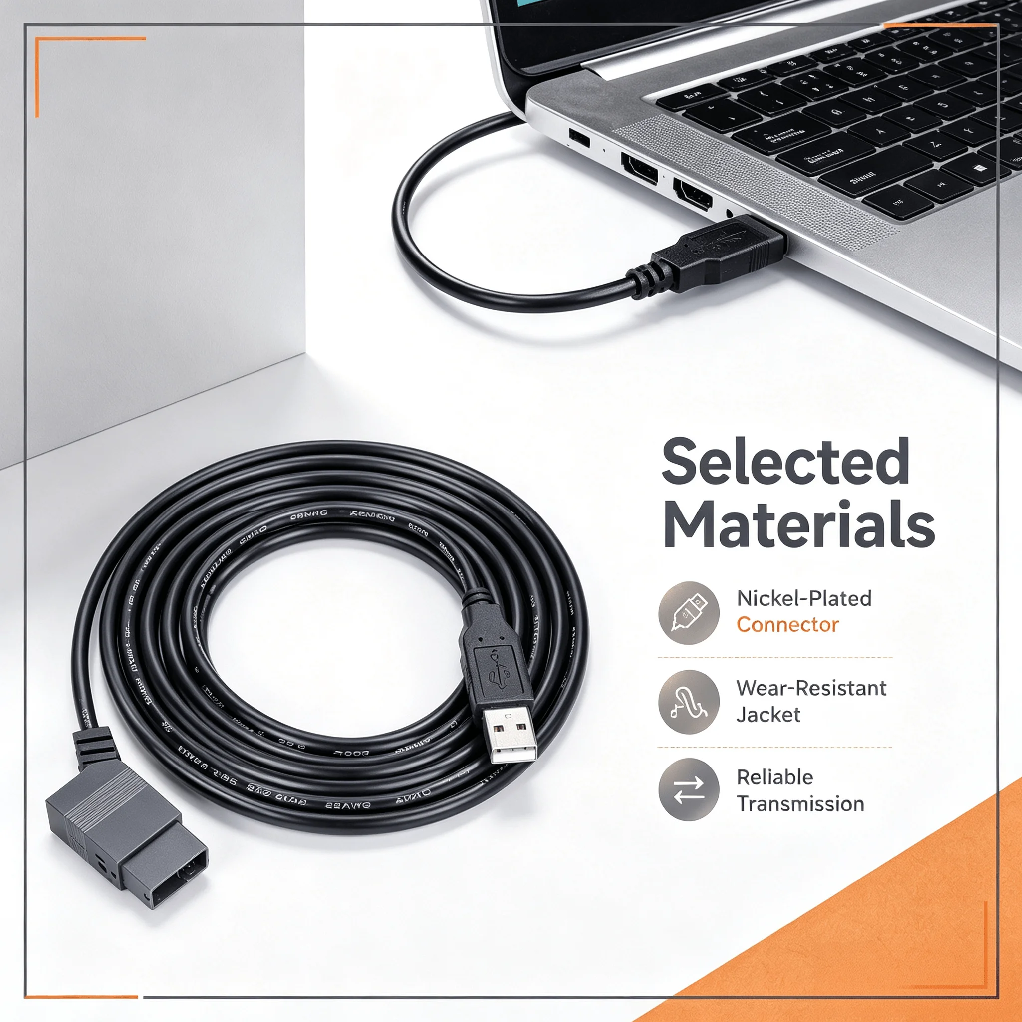 Industrial Download Data Wire 6ED1057-1AA01-0BA0, 12V Enhanced USB Cable for Siemens LOGO! PLC 6ED1057-1AA01-0BA0