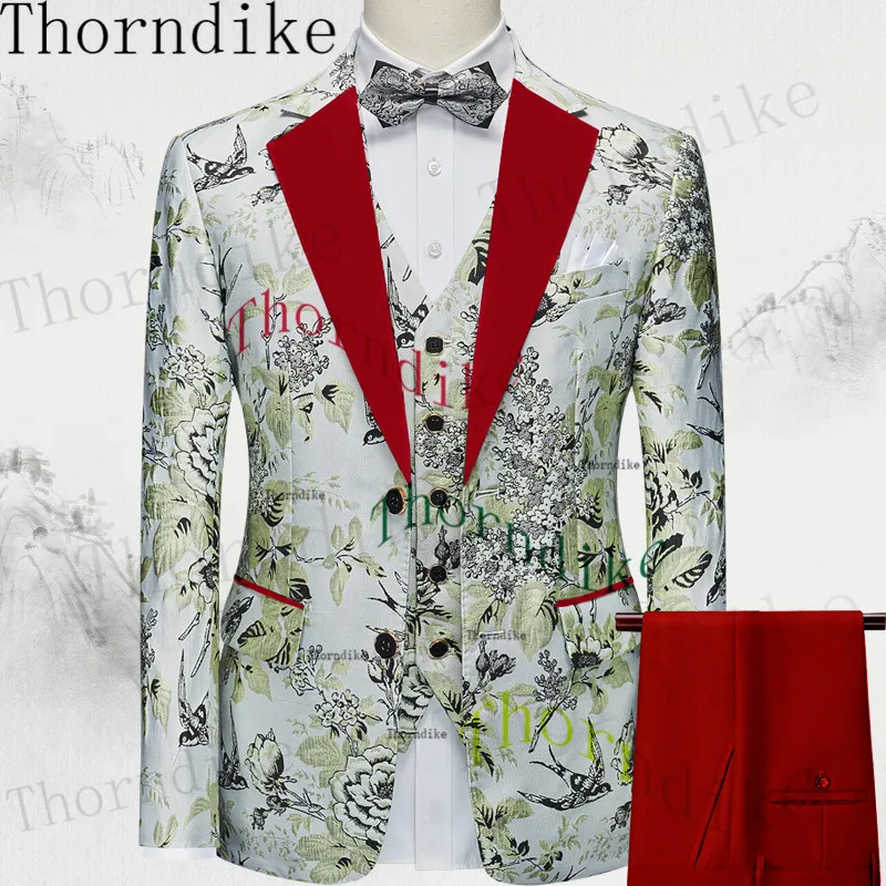 

Thorndike Wonderful Groom Male Wedding Prom Suit Slim Fit Tuxedo Mens Formal Business Work Wear Suits 3Pcs (Jacket+Pants+Vest)