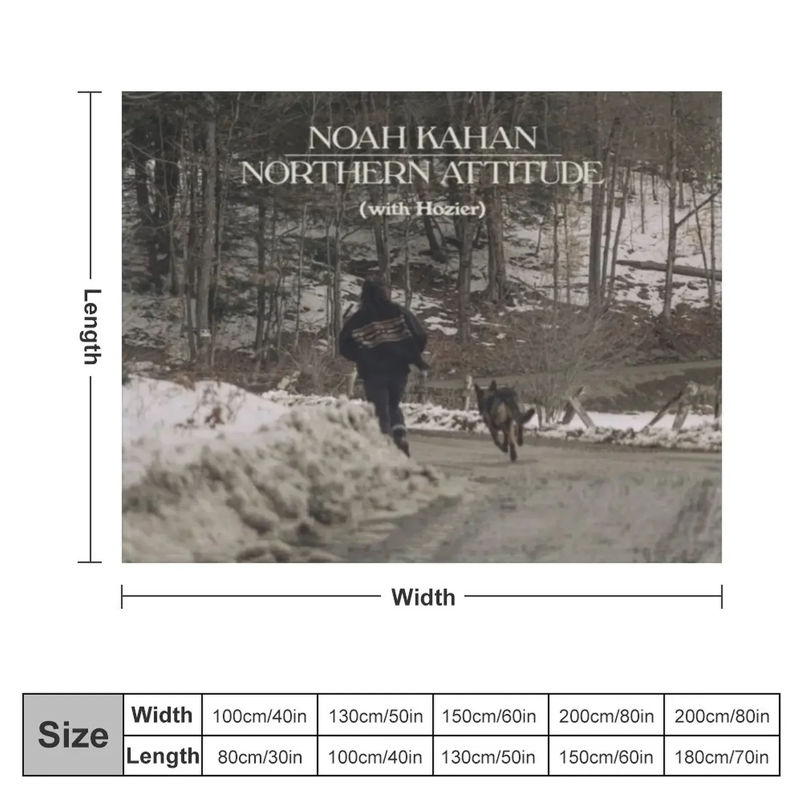 Northern Attitude Throw Blanket Warm Personalized Gift Blankets