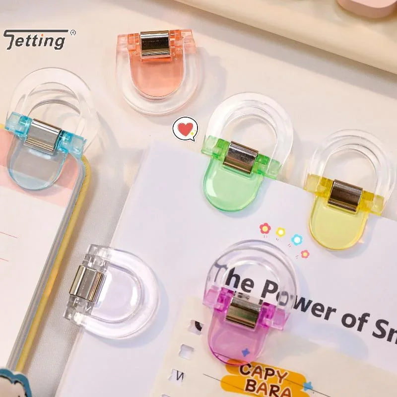 5/10Pcs Colorful Multifunctional Storage Clips Transparent Mini Sealing Clips File Binding Clip Handbook Clamp