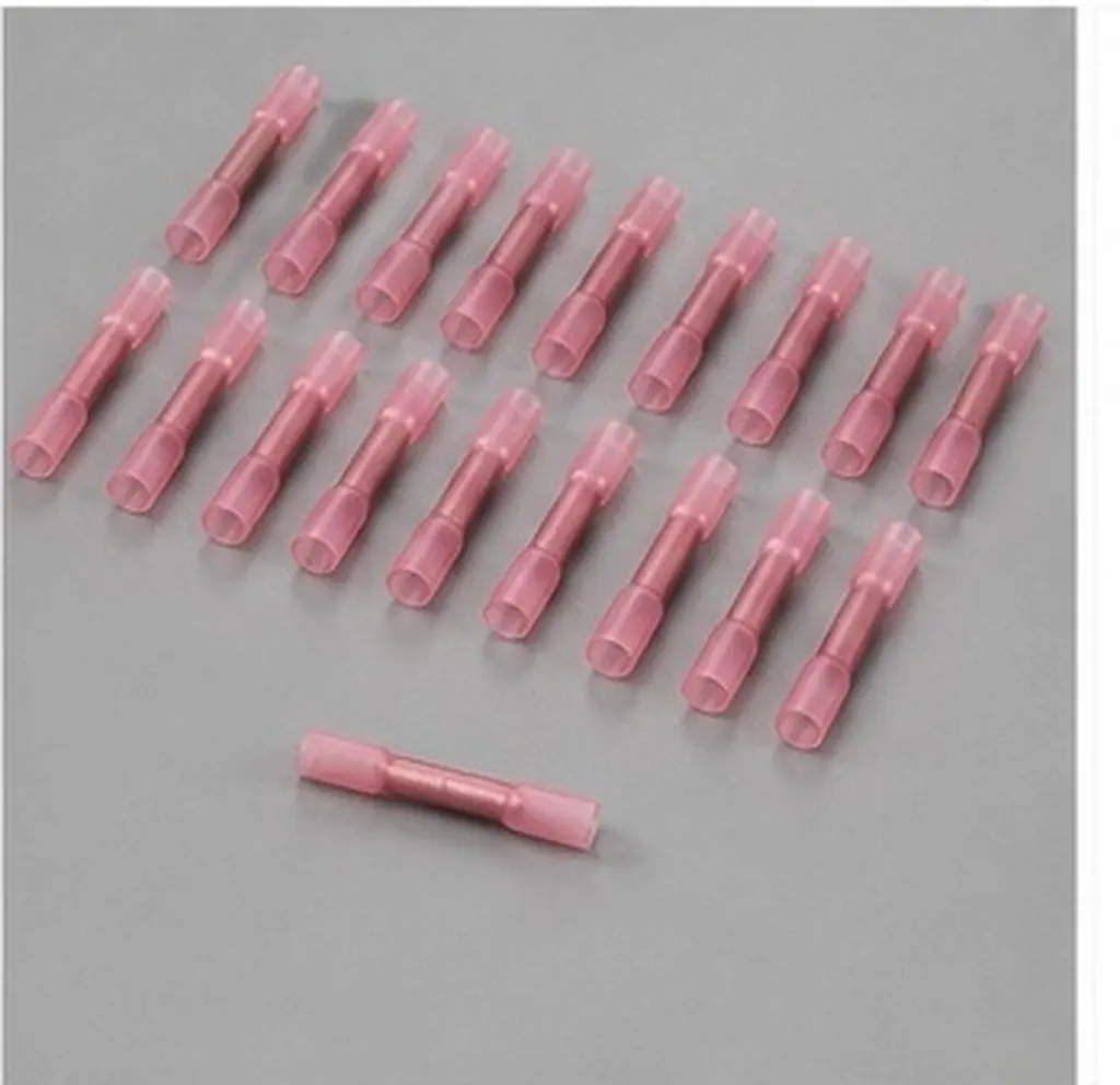 25Pcs Butt Wire Crimp Connectors Heat Shrink Waterproof Insulated Terminals 0.5-1.5mm Dual Wall Visual Inspection Corrosion