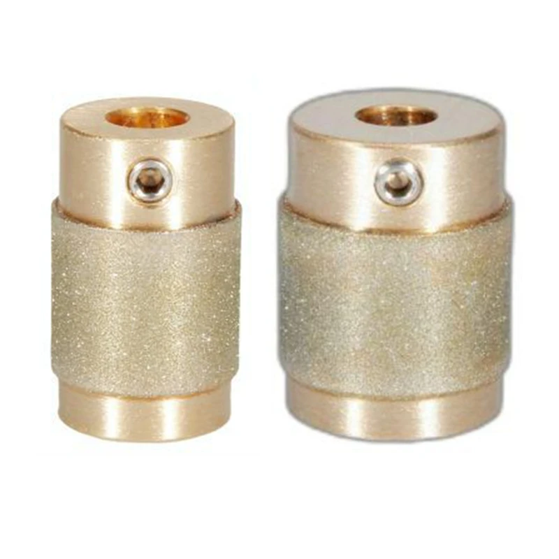 fybl-ダイヤモンド研磨ビットセット（1インチ、3-4インチ、1-4インチ、1-8インチ）。真鍮製の芯材を使用した、ステンドグラス用の研磨ビット。タイルや石材の研磨に使用。