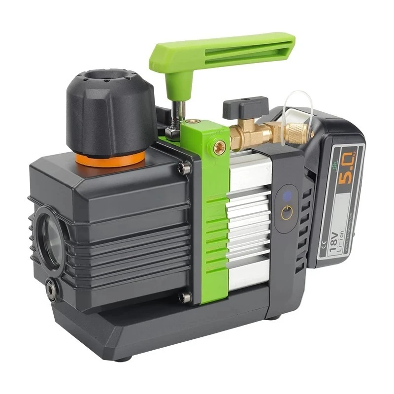 18V Cordless Double Stage 1.5L Lithium Battery Vacuum Pump for R32 Air Conditioning Refrigerant Smart Charging HVAC Tool