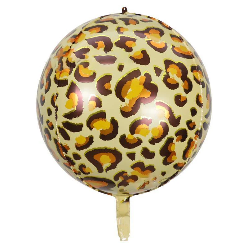 66pcs Coffee Sand Chrome Gold Balloon Set Panther Leopard Helium Ballons Baby Shower Birthday Party Decorations