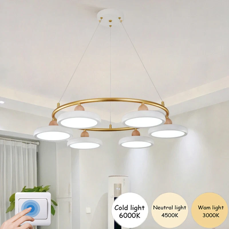 Modern LED ceiling lamp living room ceiling light kitchen ceiling chandelier dining room solid wood chandeliers room decor lamps