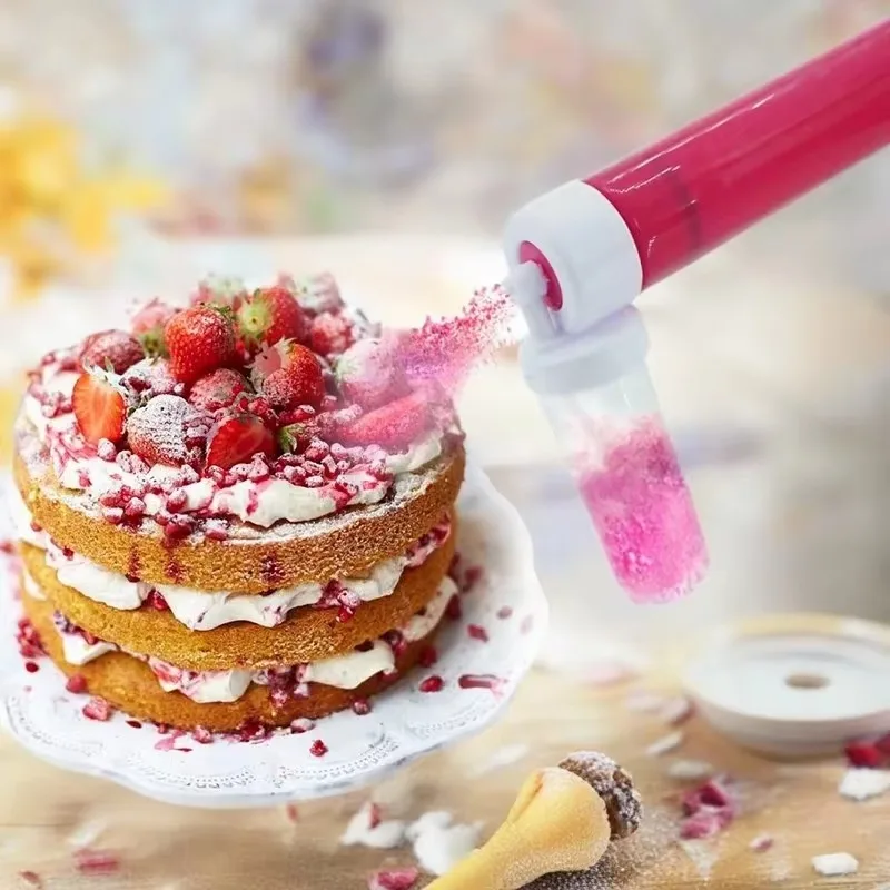 New Manual Cake Spray Gun Mousse Cake Coloring Powder Sprayer Kitchen Baking Tool Spray Nozzle Cake Accessories
