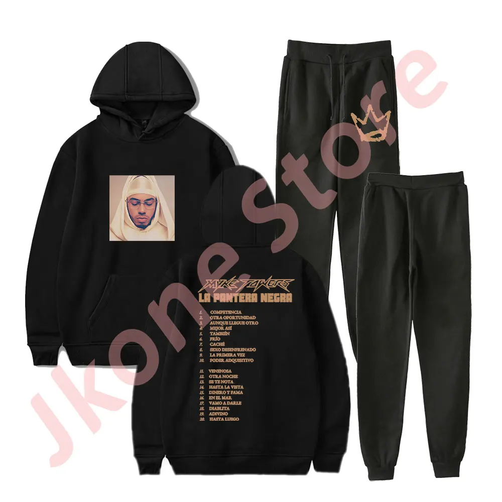 

Myke Towers Album Cover Merch Hoodies Jogger Pants New Logo Streetwear Women Men HipHop Sweatshirts