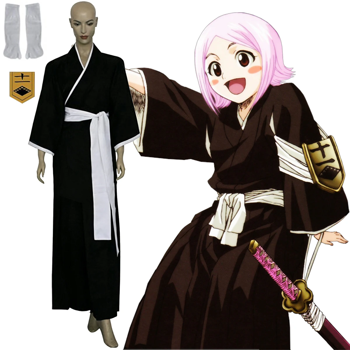 costume-de-cosplay-yachiru-kusajishi-anime-soul-society-arc-11eme-division-lieutenant-shinigami-shihakusho-tenue-kimono