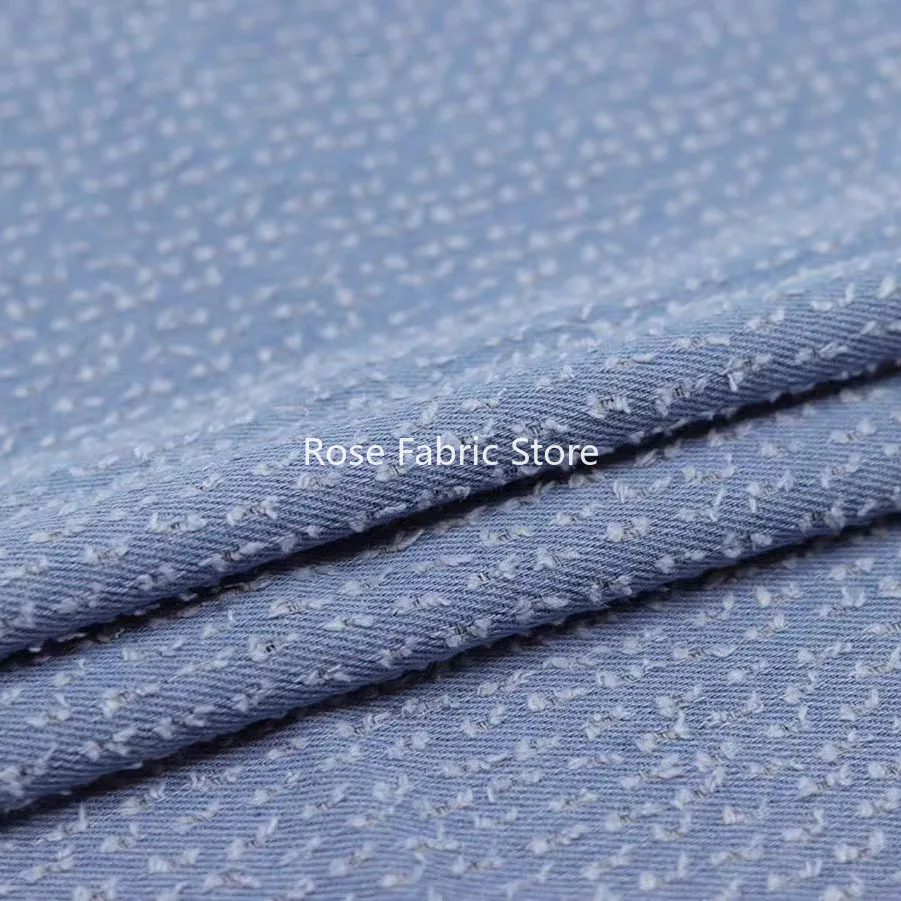 1 meter Broken Hole Washed Soft Denim Fabric Sewing Hat Coat Jackets Pants Fashion Fabrics Tissus
